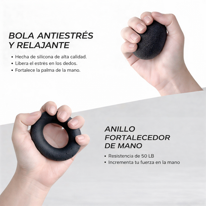 Kit 5 en 1: Fortalece tu antebrazo y agarre en minutos