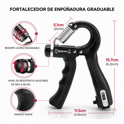 Kit 5 en 1: Fortalece tu antebrazo y agarre en minutos