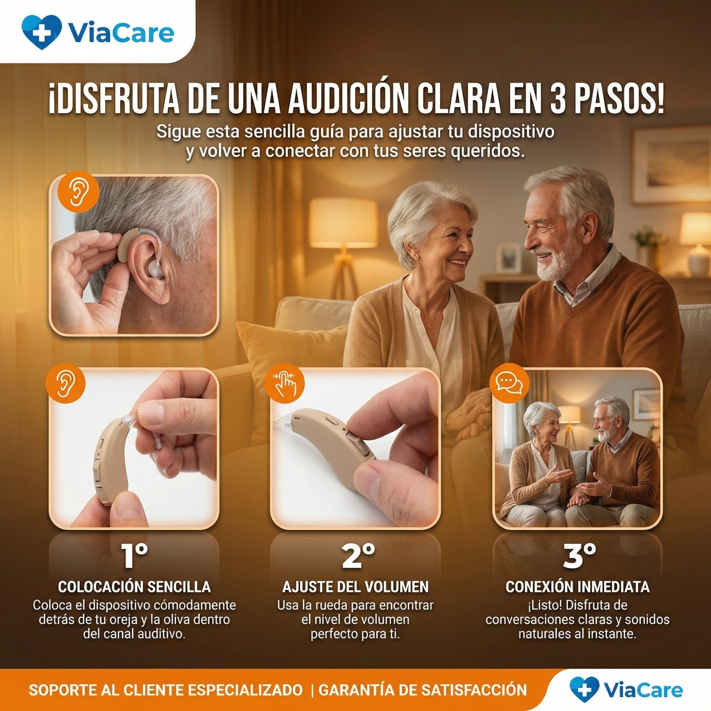 Amplificador de sonido ViaCare™ : Volvé a escuchar lo que importa