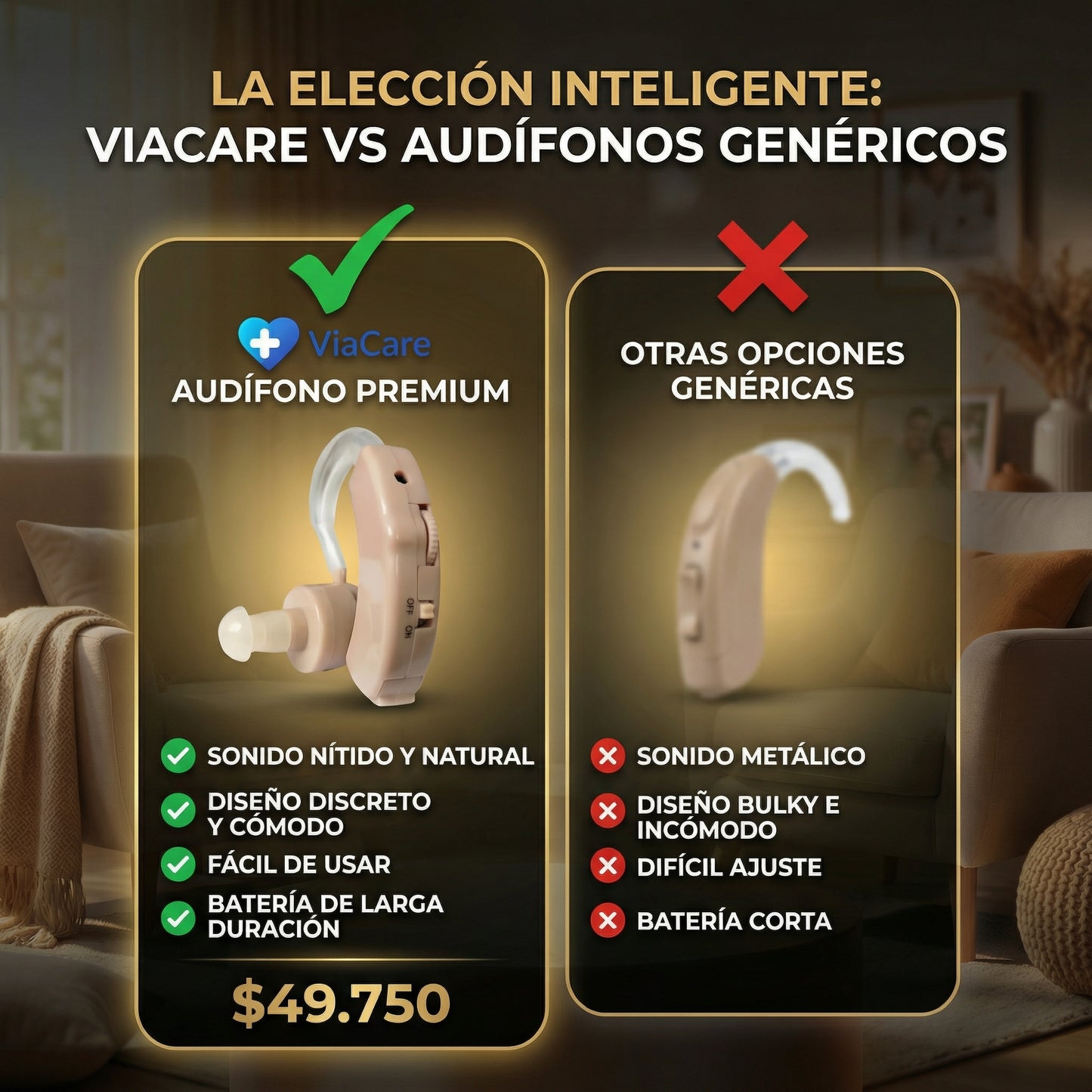 Amplificador de sonido ViaCare™ : Volvé a escuchar lo que importa